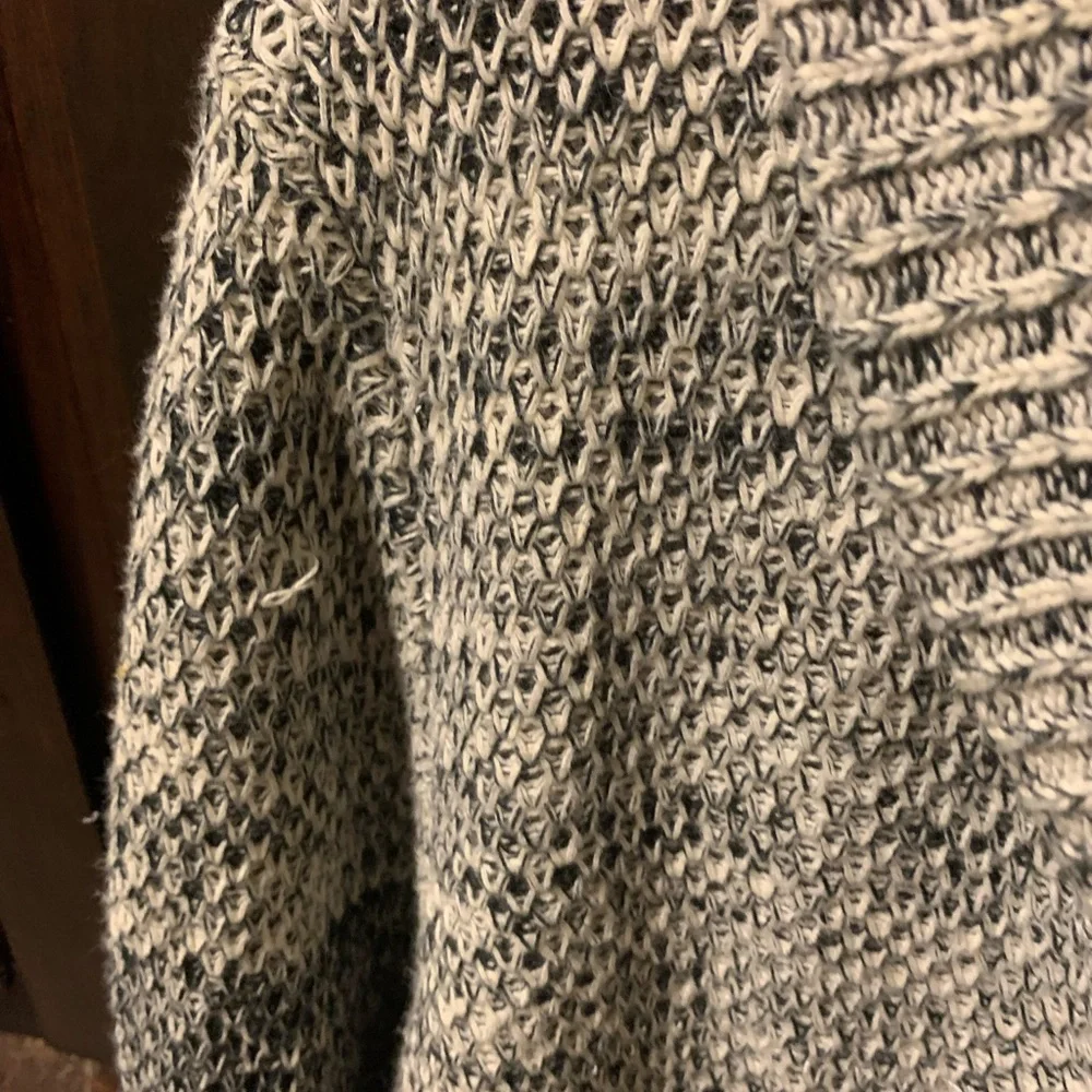 Banana Republic XL Cowl Sweater Men Sweatshirt White Black Grey Christmas fall